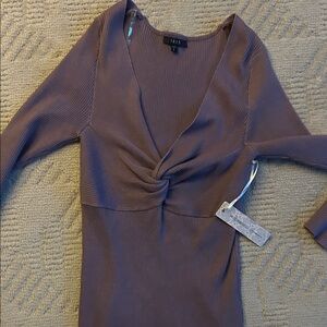 Iris Women's Taupe Long Sleeve Dress